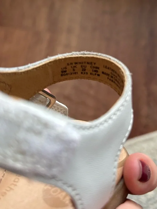 Stride Rite White Bow Toddler Sandals 6M - Picture 12 of 13